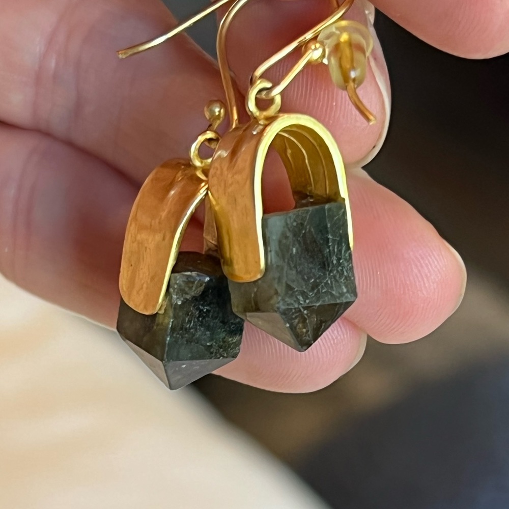 Jasper stone earrings